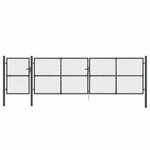 vidaXL Portal de jardin maille anthracite 500x175 cm acier galvanisé