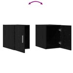 vidaXL Armoire murale Chêne noir 30x42.5x40 cm Bois d'ingénierie