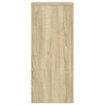 vidaXL Supports pour plantes 2 Pièces chêne sonoma bois d'ingénierie