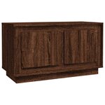 vidaXL Meuble TV chêne marron 80x35x45 cm bois d'ingénierie