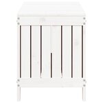 vidaXL Boîte de rangement de jardin Blanc 108x42 5x54 cm Bois de pin