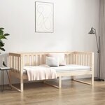 vidaXL Lit de jour sans matelas 90x190 cm bois de pin massif