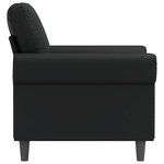 vidaXL Fauteuil Noir 60 cm Similicuir