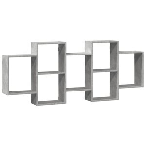 vidaXL Étagère murale gris béton 159x18x65 cm bois d'ingénierie