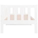 vidaXL Lit de jour sans matelas blanc 90x190 cm bois de pin massif