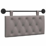 vidaXL Tête de lit suspendue Taupe Tissu