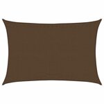 vidaXL Voile d'ombrage 160 g/m² Marron 3 5x4 5 m PEHD