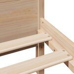 vidaXL Cadre de lit sans matelas 120x200 cm bois de pin massif