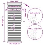 vidaXL Store zèbre beige marbré largeur du tissu 70 9 cm polyester