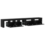 vidaXL Meubles TV 3 Pièces Chêne noir 260 x 36.5 x 40 cm