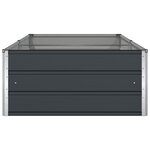 vidaXL Jardinière Anthracite 195 x 100 x 45 cm Acier galvanisé