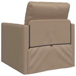 vidaXL Sofa Lit de Sol Cappuccino 74 x 77 x 81 cm Faux cuir