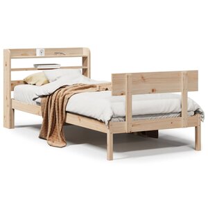 vidaXL Cadre de lit sans matelas 90x200 cm bois de pin massif