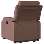 vidaXL Fauteuil inclinable marron similicuir