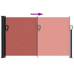 vidaXL Auvent latéral rétractable terre cuite 120x600 cm