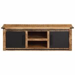 vidaXL Meuble TV avec portes 105x35x36 cm bois massif de manguier