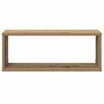 vidaXL Étagères cube murales 2 Pièces chêne artisanal 60x15x23 cm