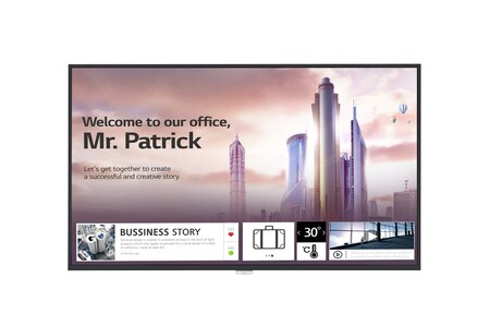 Lg 43uh5f-h affichage de messages carte a numérique 109 2 cm (43") ips 500 cd/m² 4k ultra hd noir web os 24/7