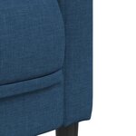 vidaXL Fauteuil bleu tissu