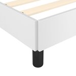 vidaXL Cadre de lit avec tête de lit Blanc 100x200 cm Similicuir