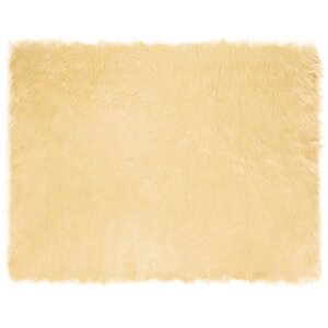 vidaXL Tapis en Peau de Mouton Synthétique Crème 240 x 340 cm