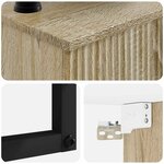 vidaXL Basin de lavage mural Chêne Sonoma 53 x 35 x 39 cm