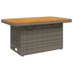 vidaXL Ensemble à manger jardin 4Pièces et coussins Gris Résine tressée