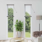 vidaXL Store de Fenêtre avec des rideaux Autre Argenté 40 x 220 cm Aluminium
