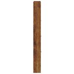 vidaXL Armoire à chaussures Chêne fumé 59x17x150 cm Bois d'ingénierie