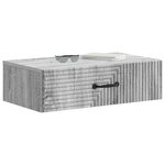 vidaXL Table d'appoint murale Sonoma gris 59 x 34 5 x 17 cm