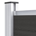 vidaXL Panneau de clôture WPC 95x186 cm Noir