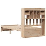 vidaXL Lit bibliothèque sans matelas 100x200 cm bois massif de pin