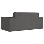 vidaXL Canapé pour enfants à 2 places Anthracite Peluche douce