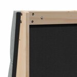 vidaXL Tête de lit capitonnée Gris clair 180 cm Pin massif