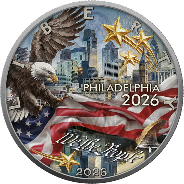 Monnaie USA AMERICAN EAGLE American Independence 1 Oz Argent 1$ USA 2026