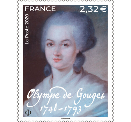 Timbre - Olympe de Gouges  - Lettre Prioritaire