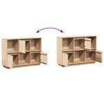 vidaXL Buffet 110 5x35x80 cm Bois massif de pin