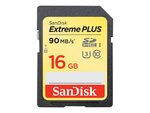 Carte mémoire Secure Digital (SD) Sandisk Extreme PLUS SDHC 16Go Classe 10