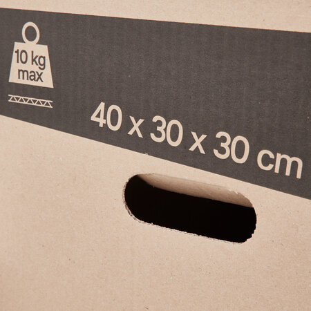 Lot de 40 cartons de déménagement 36l - 40x30x30 cm - made in france - 70  fsc certifé - pack & move - La Poste