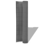 Vidaxl clôture de jardin double face pvc 150 x 300 cm gris