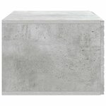 vidaXL Meuble TV mural 98 x 41 x 30 cm Gris béton Bois d'ingénierie