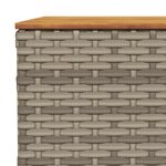 vidaXL Salon de jardin 6 Pièces avec coussins gris résine tressée