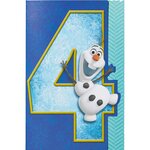 Carte anniversaire 4 ans olaf - draeger paris