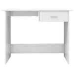 vidaXL Bureau Blanc brillant 100x50x76 cm Bois d’ingénierie