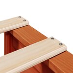 vidaXL Cadre de lit sans matelas cire marron 135x190cm bois pin massif