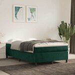 vidaXL Sommier à lattes de lit avec matelas vert foncé 120x190 cm