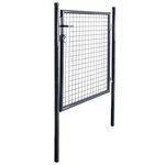 vidaXL Portail en maille de jardin Acier galvanisé 85 5x100 cm Gris