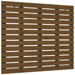 vidaXL Tête de lit murale Marron miel 81x3x91 5 cm Bois massif de pin