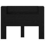 vidaXL Tête de lit Chêne noir 140 x 17 x 104 5 cm Bois d'ingénierie