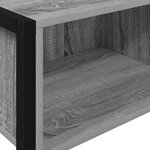 vidaXL Table d'appoint Gris Sonoma 100 x 36 x 75 cm Bois d'ingénierie